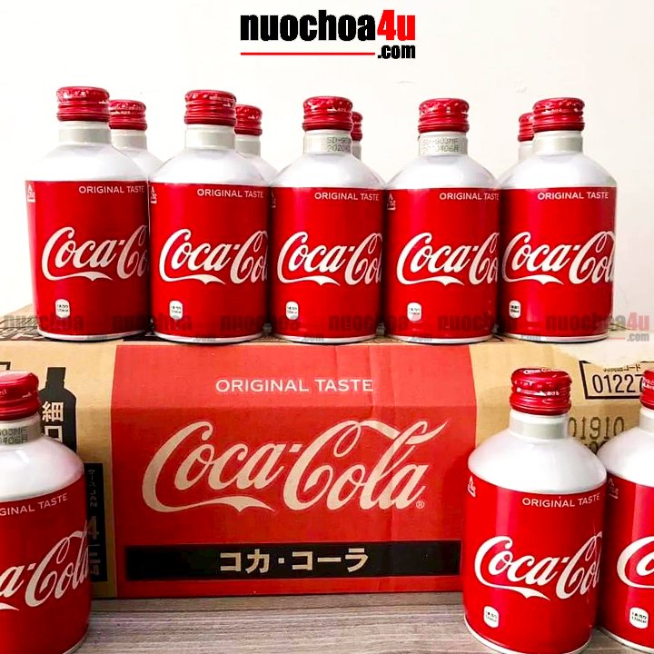 Thùng 24 chai coca cola tươi nhật nắp vặn original taste 24chai x 300ml