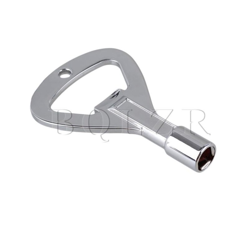 0.6cm Dia Heart Shape Metal RockKey Drum Key & Bottle Opener Silver - intl