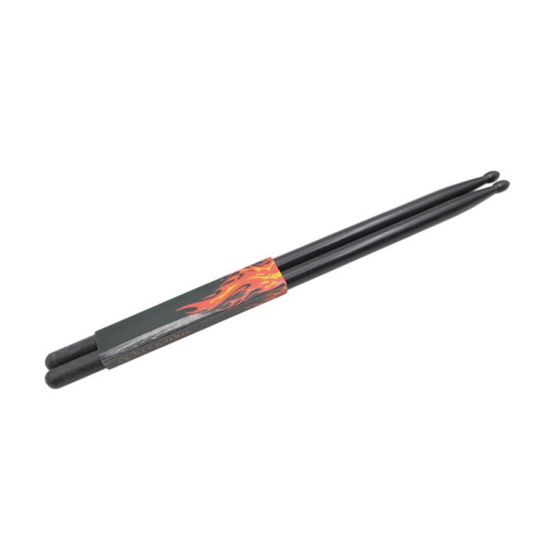1 Pairs Music Band Maple Wood Drum Sticks Drumsticks 5a Black - intl