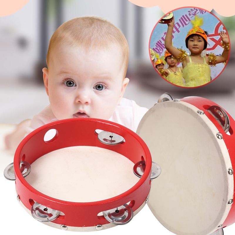 2017 Musical Children Tambourine 7" Percussion Kids Learn Play Toy Gift - intl