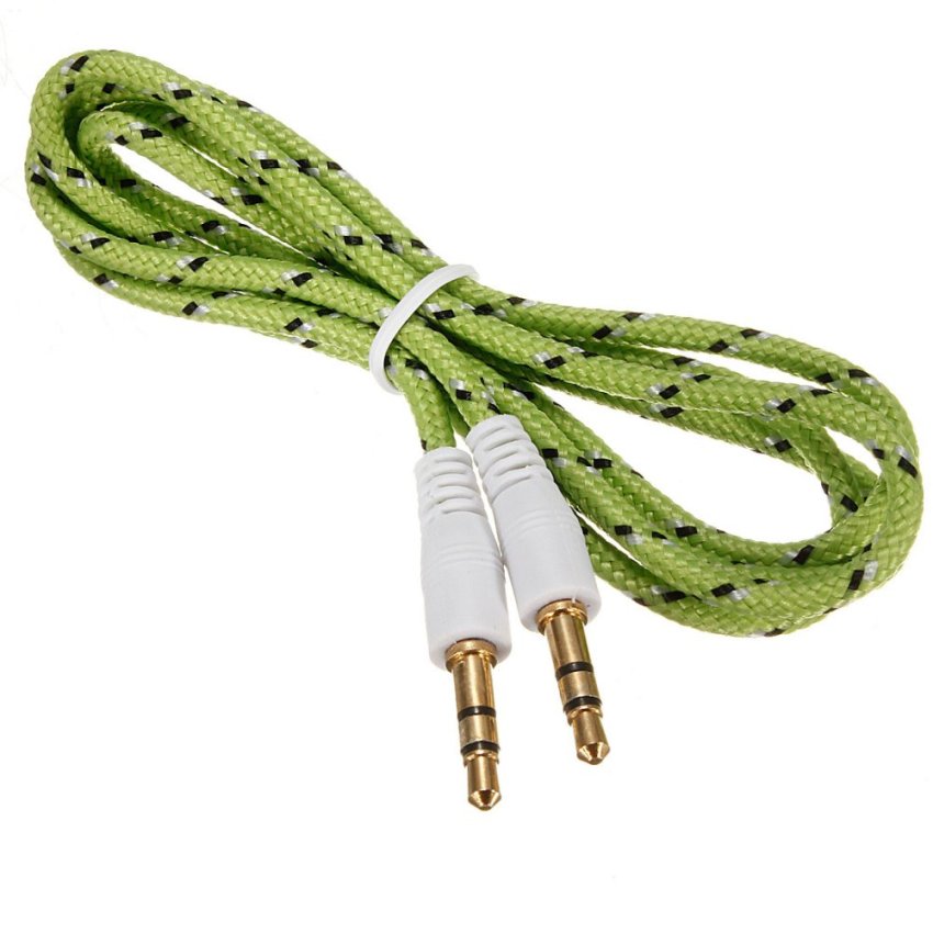 3.5mm Male to Male Stereo AUX Braided Car Cable Stereo Audio
Adapters MP3 ipod (Green) - Intl 3.5mm Male to Male Stereo AUX Braided Car Cable Stereo Audio
Adapters MP3 ipod (Green) - Intl