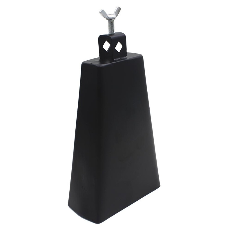 8 Inch Black Metal Cattlebell Cowbell Personalized Brass Cattle Cow Bell Percussion Instrument - intl