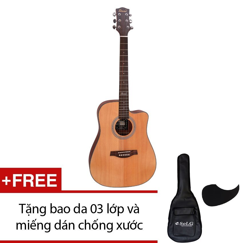 Đàn guitar acoustic Diana D816NM + Tặng 1 bao da 03 lớp và 1 miếng
dán chống xước Đàn guitar acoustic Diana D816NM + Tặng 1 bao da 03 lớp và 1 miếng
dán chống xước