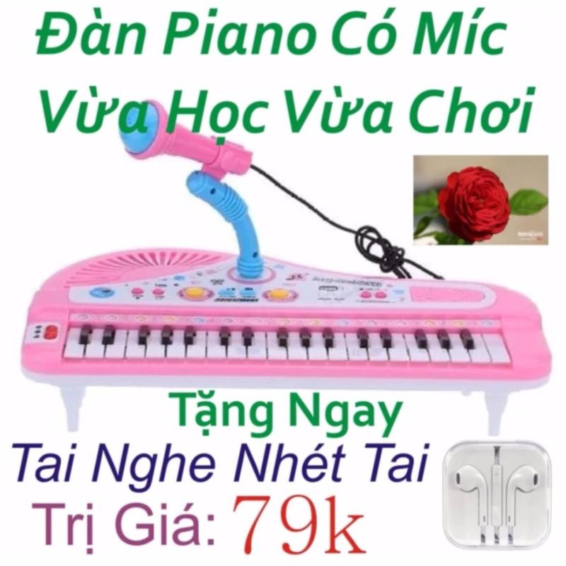 Đàn Piano Mini Có Míc Cho Bé Chất Lượng Âm Thanh Hay Loại Mới + Tặng ngay Tai Nghe Nhét Tai Trị Giá 79k