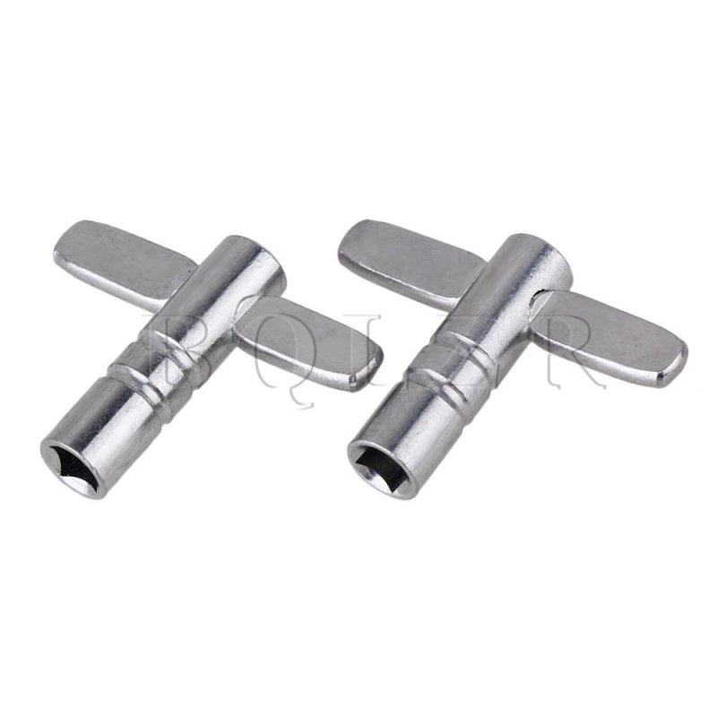Drum Tuning Key Nickel-plated Set of 2 Silver - intl