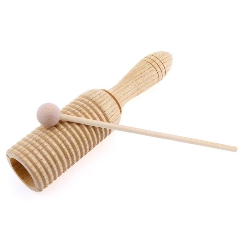 Eco-Friendly Sound Tube Wooden Crow Children Gift Pine Wood Sounder
Musical Toy Percussion Education Instrument with Stick - intl