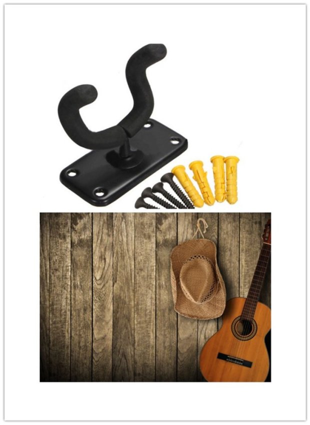 Guitar Wall Mount Hanger Holder Stand Rack Hooks Fits Most Guitar
Bass Mandolin - Intl Guitar Wall Mount Hanger Holder Stand Rack Hooks Fits Most Guitar
Bass Mandolin - Intl