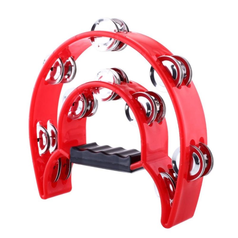 half moon Tambourine Tamborine Percussion Drum Kit Row Metal
Jingles hand grip - intl