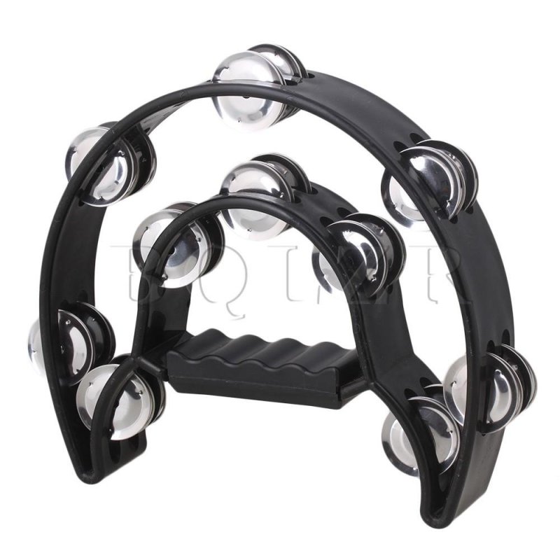 Hand Held Half Moon 40 Jingles Tambourin - intl