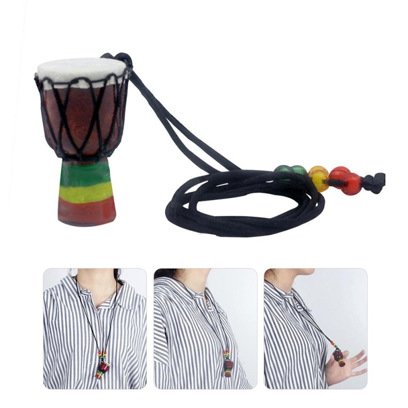 Handmade Dejembe African Drum Necklace Percussion Instrument
Accessories - intl