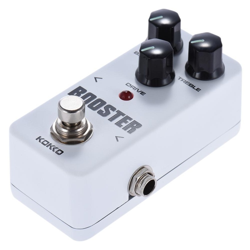 KOKKO FBS2 Mini Booster Pedal Portable 2-Band EQ Guitar Effect Pedal White - intl