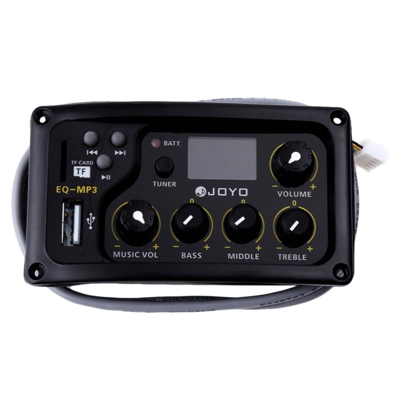 LCD Digital 3 Band EQ Pickup Preamp Equalizer Bass With Tuning Function - intl