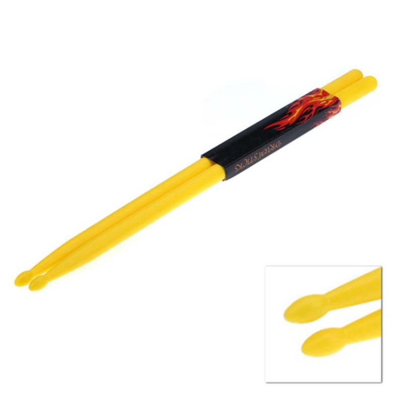 leegoal Lightweight Nylon Classic 5A Drum Sticks (Yellow,2pcs) -
intl