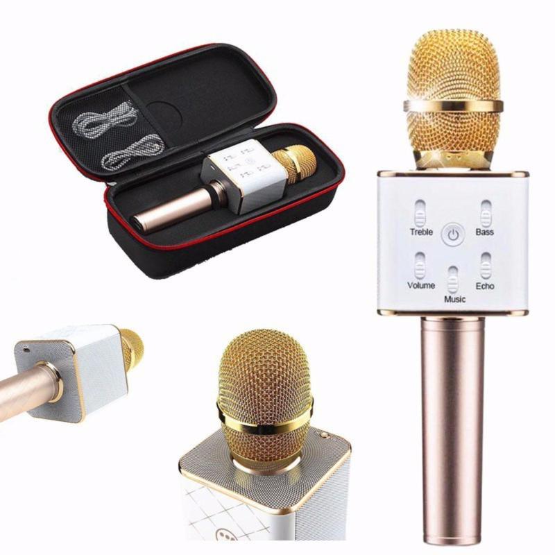 Micro Karaoke Bluetooth Q7 vàng , hồng