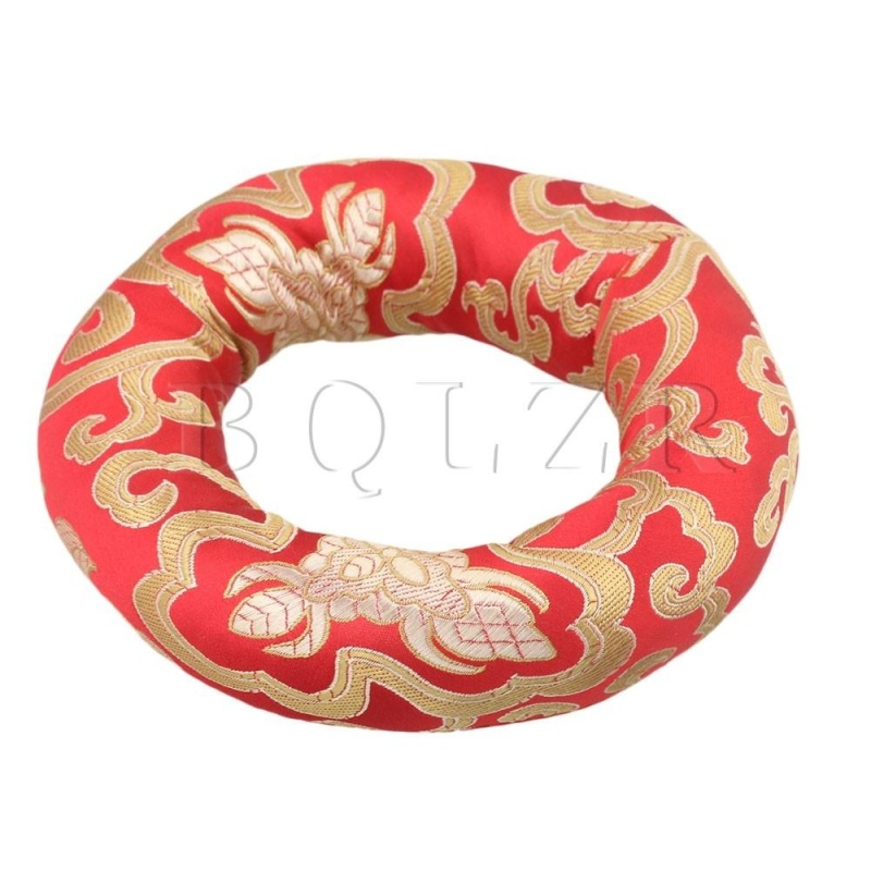 Silk Singing Bowl Cushion Pillow 13x3cm Medium Size - intl