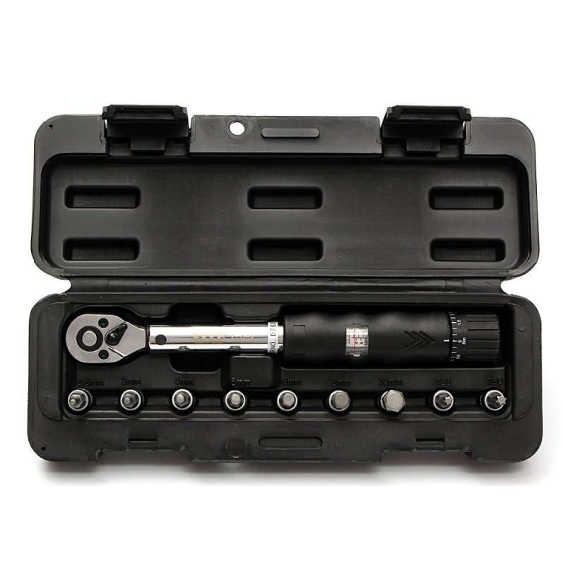 Bảng giá 2~14NM 1/4 Bits-Alloy Steel Bicycle Drive Torque wrench key tool
Socket Set - intl