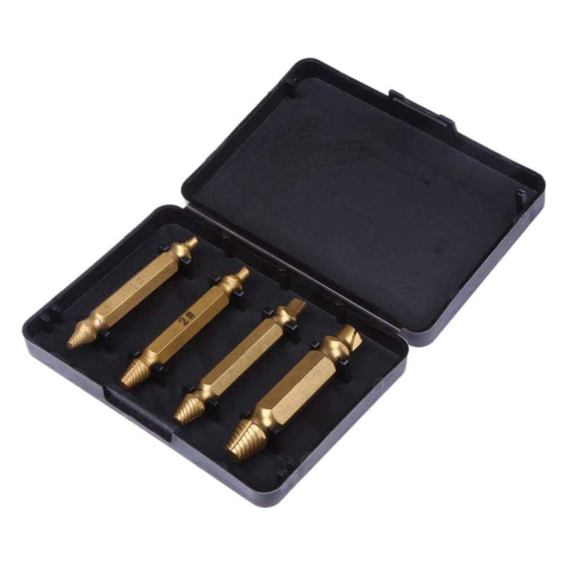 Bảng giá 4PCS/Set Double Side Damaged Screw Extractor Drill Bits - intl