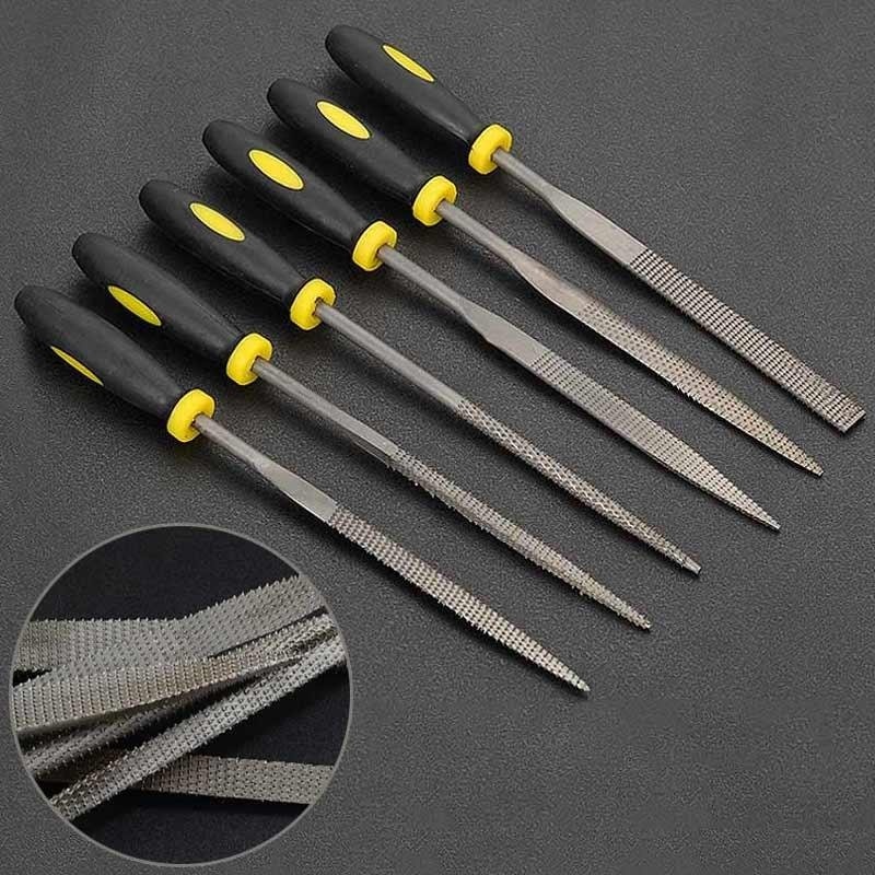 6 Pcs Steel Square Round Triangle Flat Needle Files Wood Carving
Craft Tool size:5*180mm - intl