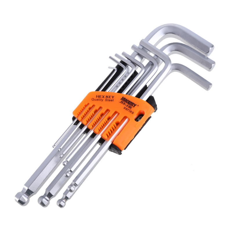 9PCS Durable Metric Ball Ended Hex Allen Key Wrench Set