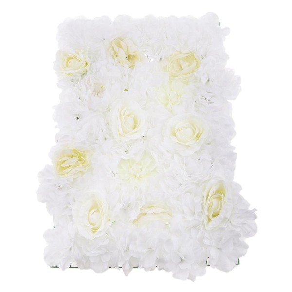 BolehDeals Creative Artificial Flower Wall Panel Wedding Background Decor Photo Props D - intl