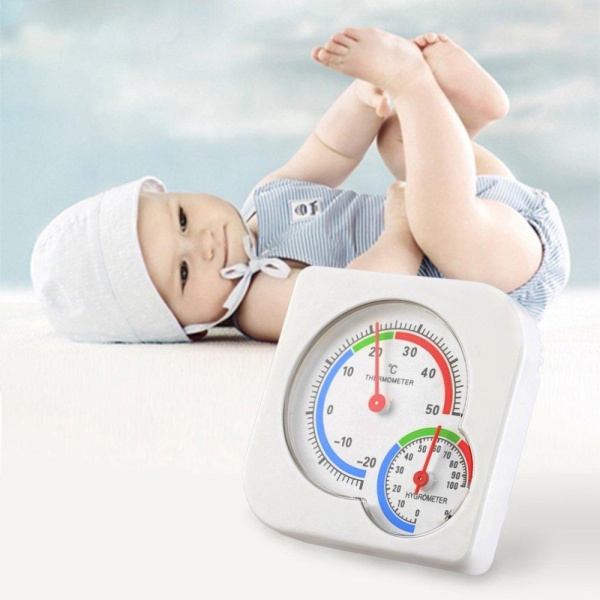 CHEER Nursery Baby House Room Mini Thermometer Wet Hygrometer Temperature Meter - intl