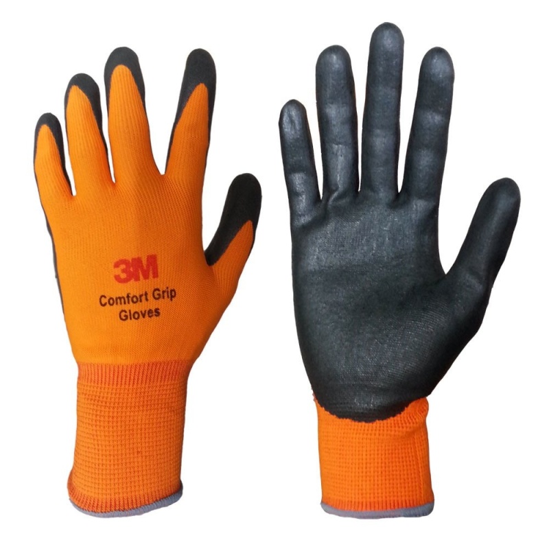 Găng tay bảo vệ 3M Comfort Grip Gloves size L (Cam)