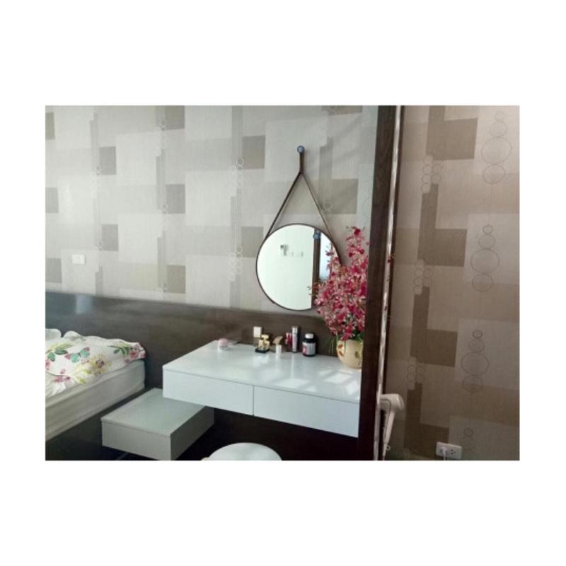Gương bàn trang điểm dây da 50cm