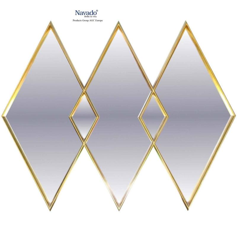 Gương trang trí tường caro