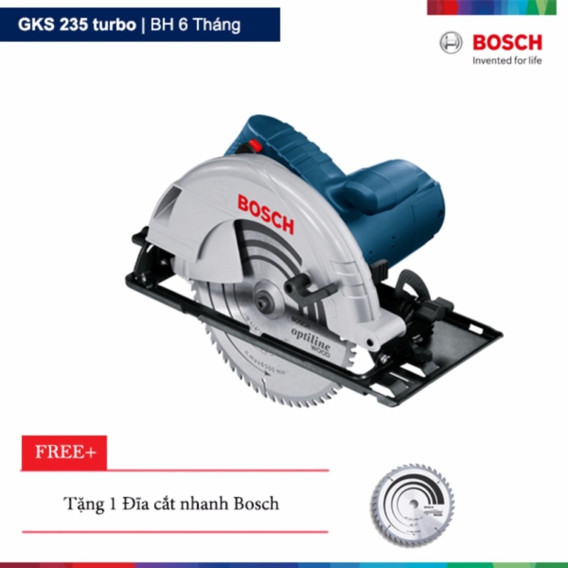 Máy cưa đĩa Bosch GKS 235 turbo Tặng 1 lưỡi cắt nhanh