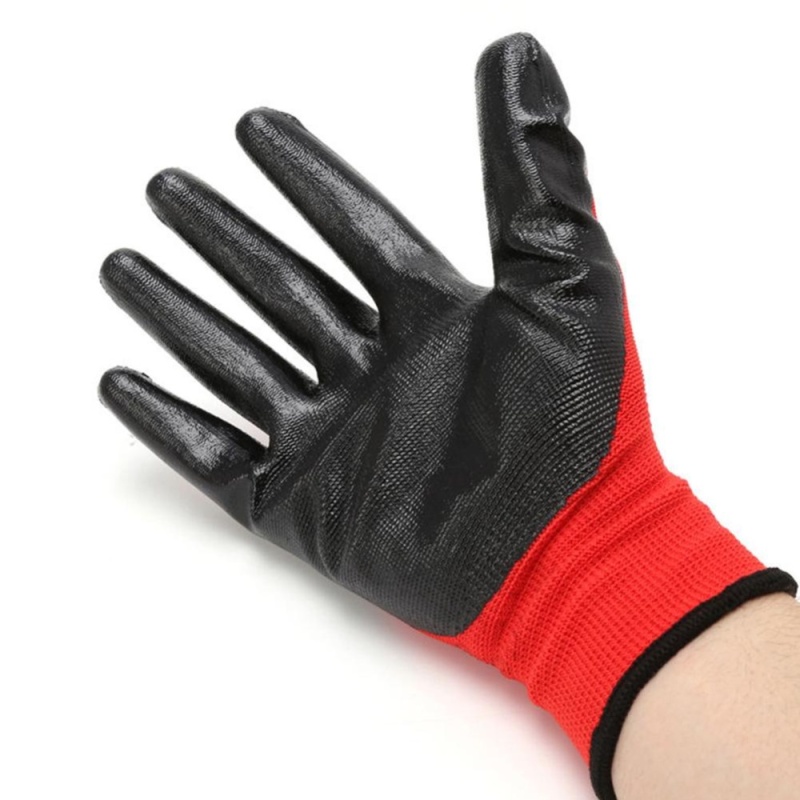 Moonar Variation of Working Gloves Nylon Grip Safety Work Gloves Builders Garden - intl