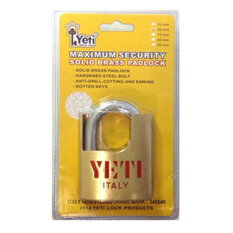 Ổ khóa chống cắt Yeti TA019 (Vàng)