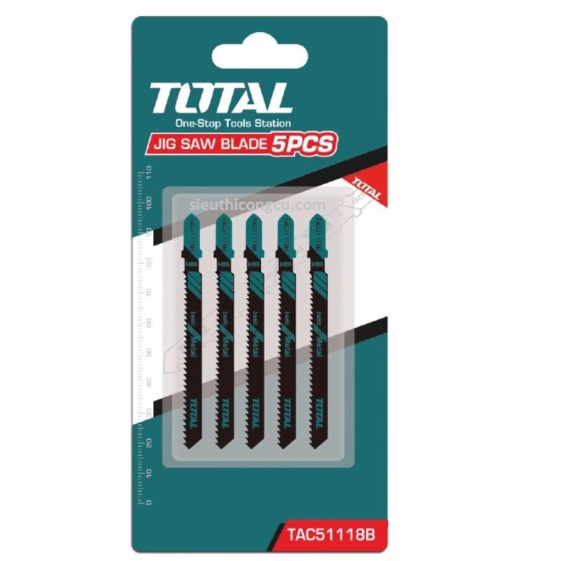 Total - Bộ 5 lưỡi cưa lọng cho kim loại TAC51118B