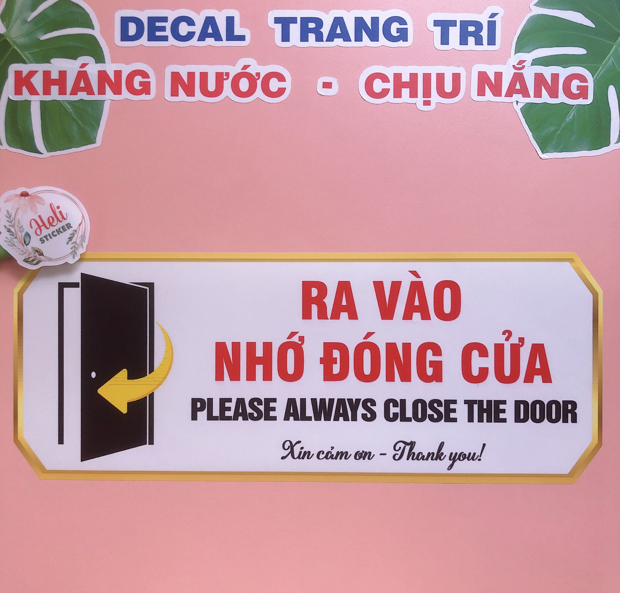 Decal D N Bi N B O Ra V O Ng C A Ch Ng N C D N Trang Tr T Ng