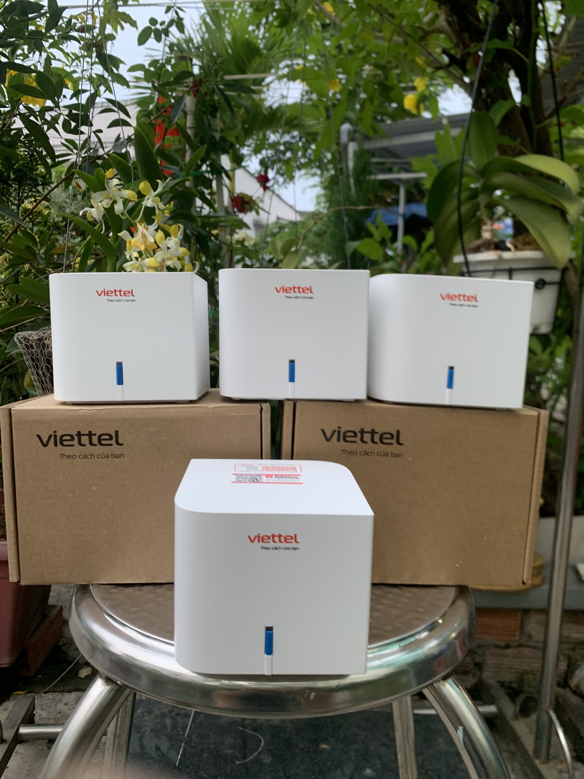 Bộ phát wifi mesh viettel zxhn h196a không dây đầy đủ phụ kiện