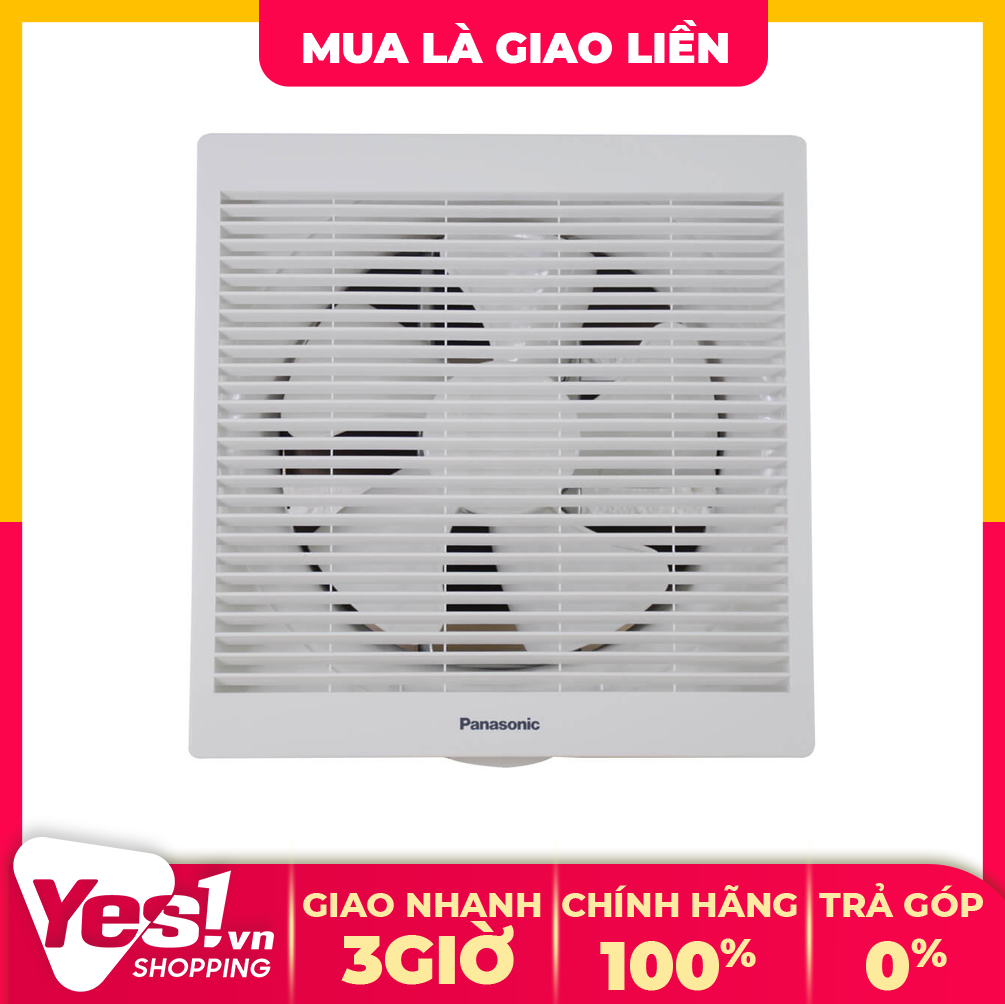 Quạt hút âm tường 1 chiều có màn che panasonic fv 15aul hàng chính hãng