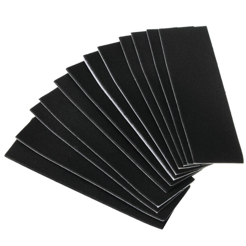 Mua 12 Pcs Wooden Fingerboard Deck Uncut Black Foam Grip Tape Stickers 110mm x 35mm - intl