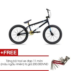 Xe đạp BMX Jett Bronx 2016 (Đen) + Tặng 1 bộ Tool xe đạp 11 món màu sắc ngẫu nhiên