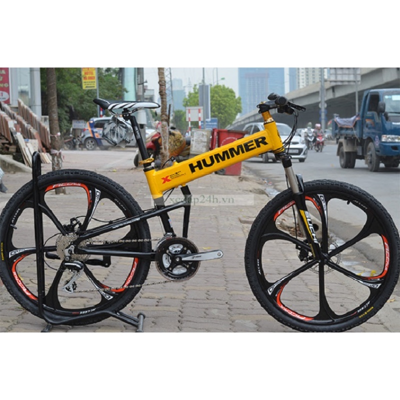 Mua Xe đạp HUMMER 26″ vành đúc (Vàng đen)