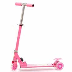 Xe trượt Scooter chòi chân có bánh phát sáng (Hồng)