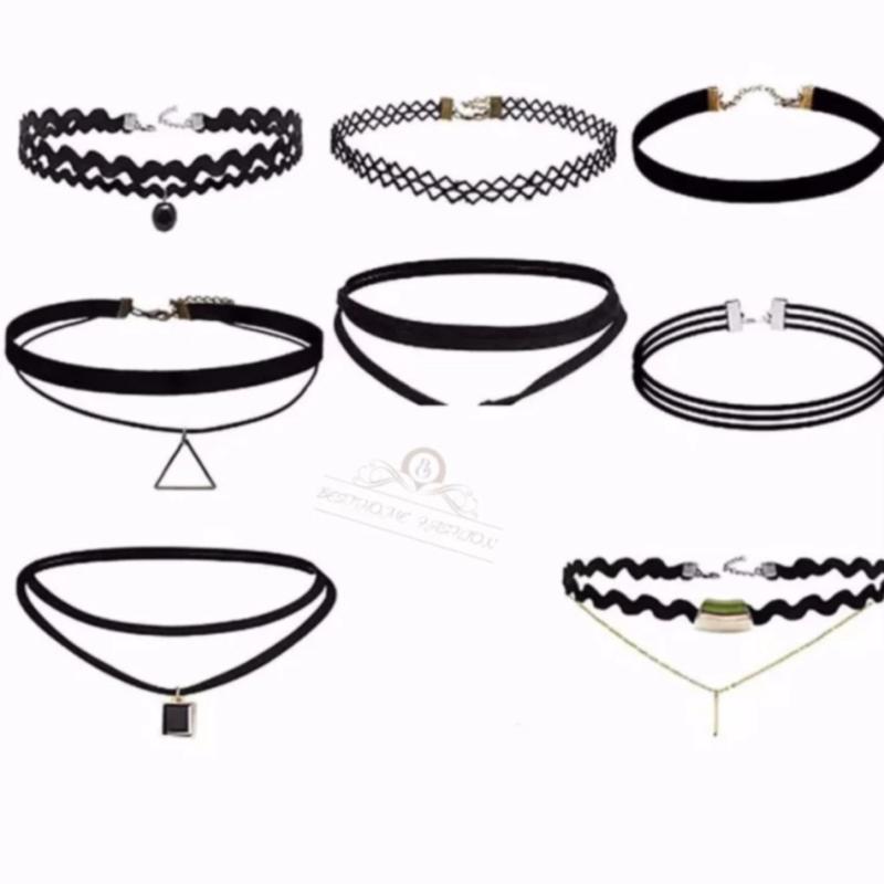 Bộ 5 Vòng Chocker Đa Phong Cách Phiên Bản Mới Nhất 2017 LOC-4