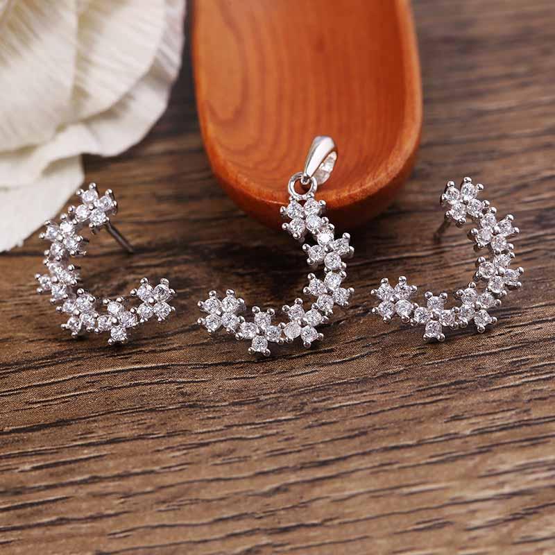 Bộ trang sức bạc Drusilla Love | Eropi