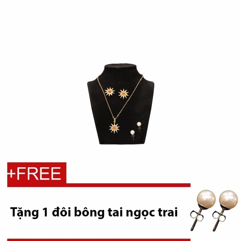Bộ trang sức cao cấp Ánh Dương YENO - 1 đôi bông tai ngọc trai