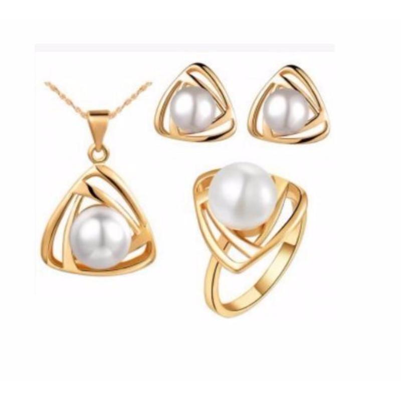 Bộ trang sức ngọc trai vàng cao cấp