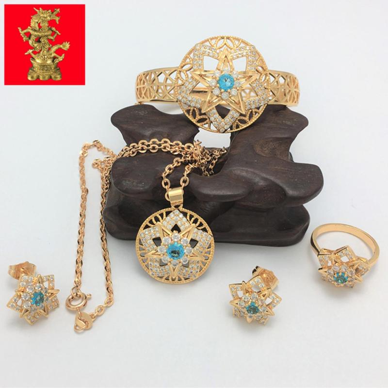 Bộ Trang Sức Nữ Mạ Vàng 18k Cao Cấp