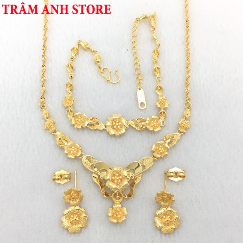Bộ Trang Sức Nữ Mạ Vàng 24k Cao Cấp - BTS136L28