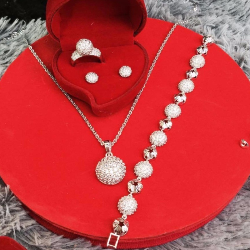 Bộ Trang Sức Nữ Xi Bạch Kim _ BTS130604 Gadoshop