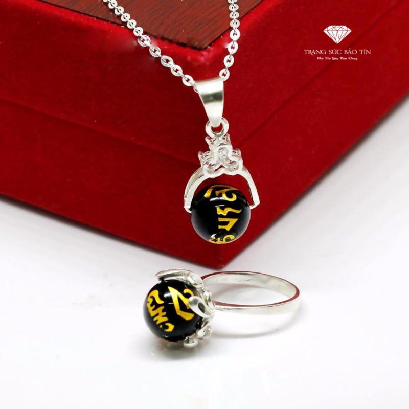 Bộ Trang Sức Phong Thủy Đá Obsidian Đen BẢO TÍN (Đen)