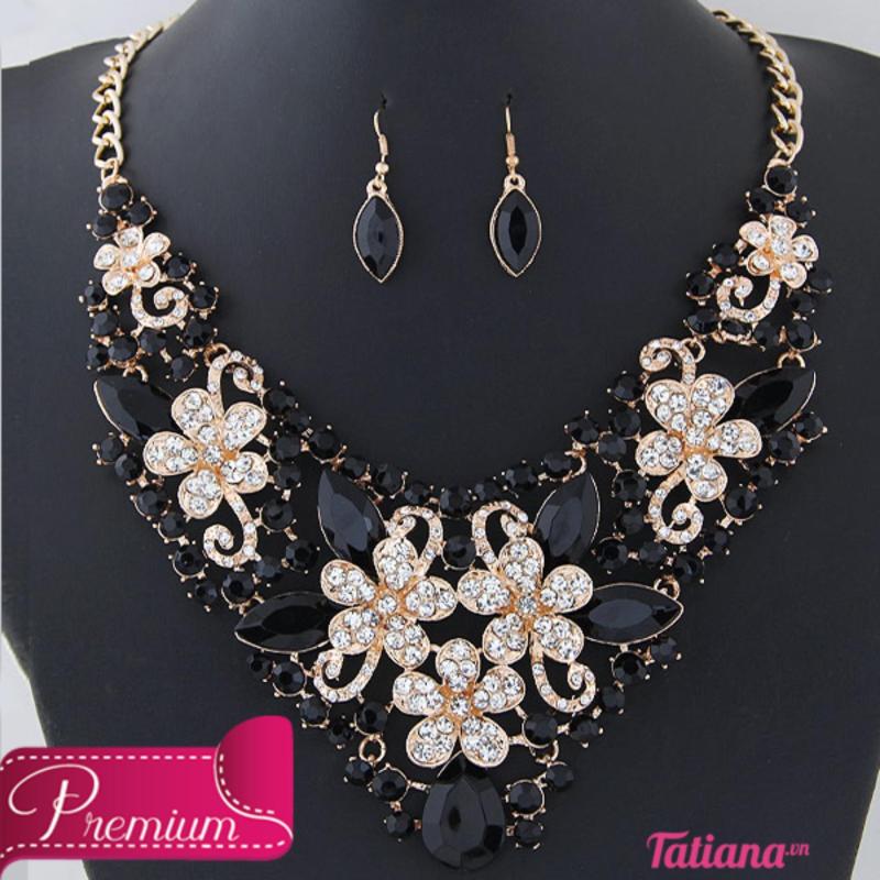Bộ Trang Sức Statement Butterfly - Tatiana - D1039 (TRẮNG)