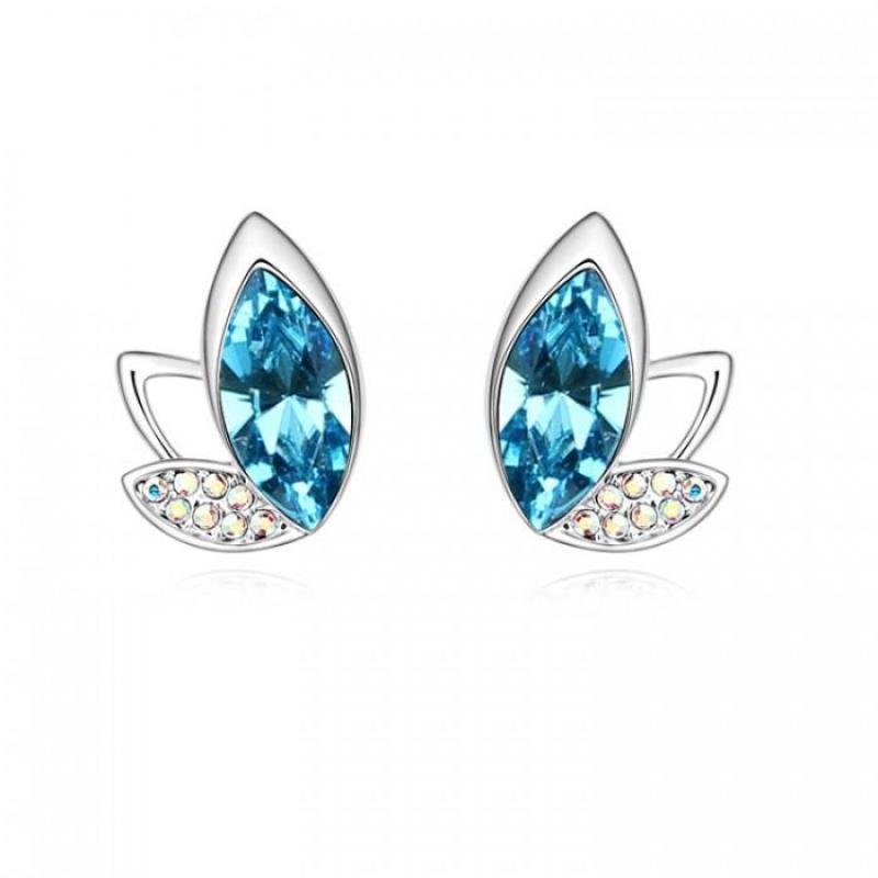 Bông tai nữ pha lê Swarovski cao cấp sheelove lấp lánh 12563(Xanh
Da Trời)