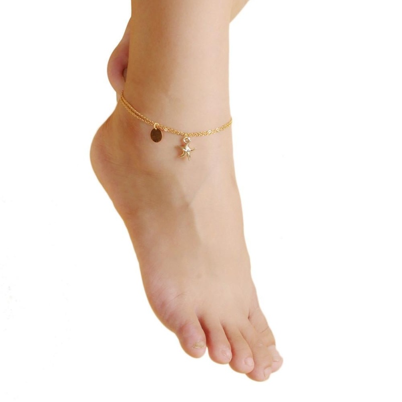 Chain Anklet Foot Beach Sandal Barefoot Jewelry - intl